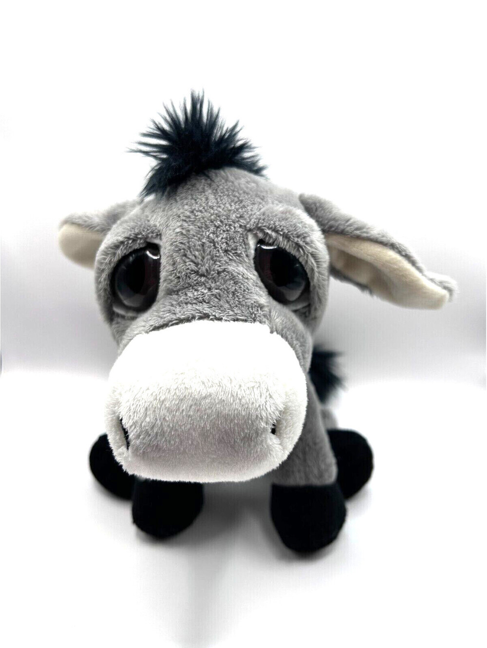 Russ Peepers Donkey Eeyore Plush & Beans 9" L x 5" T